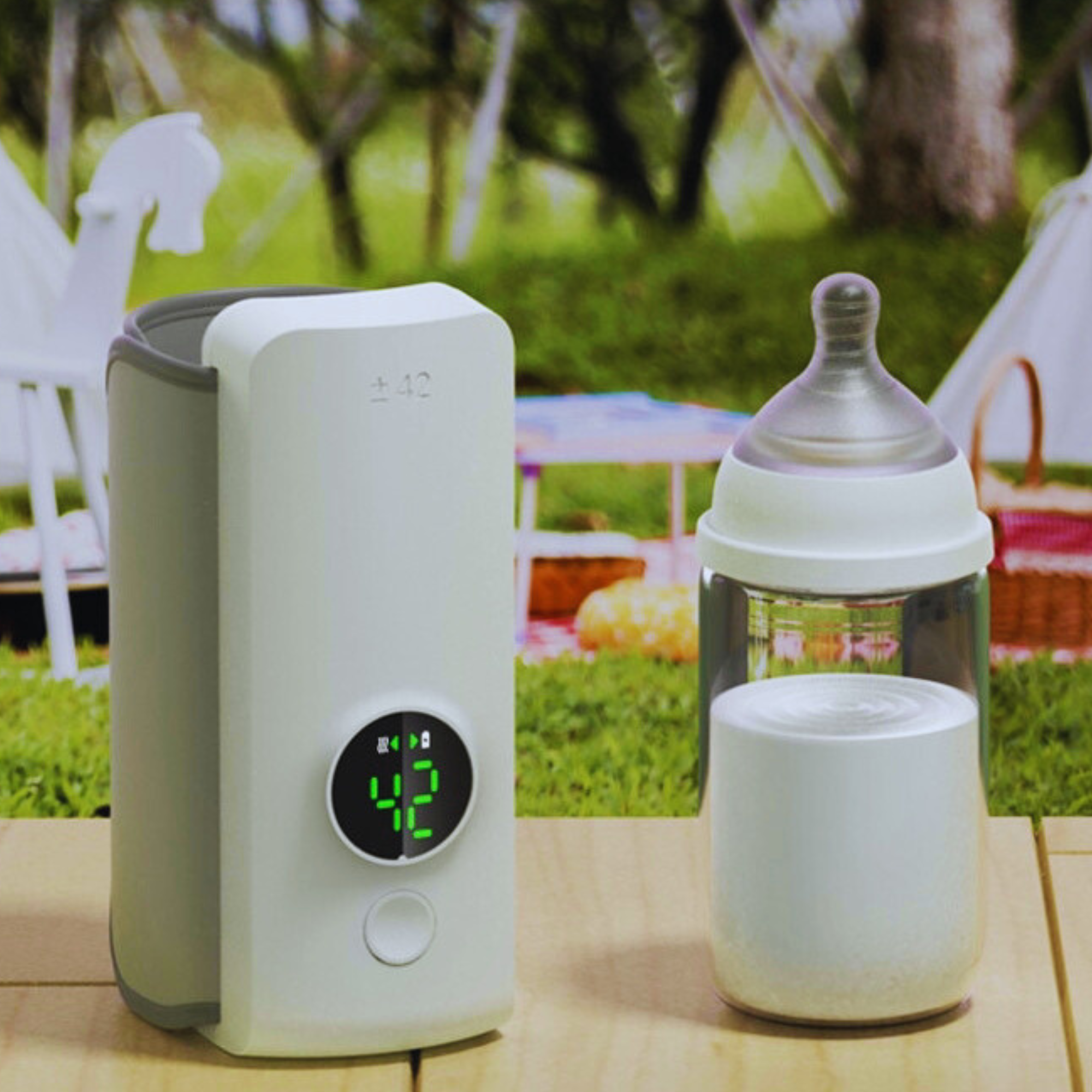 Kabelloser Babyflaschenwärmer – jederzeit warme Milch, auch unterwegs